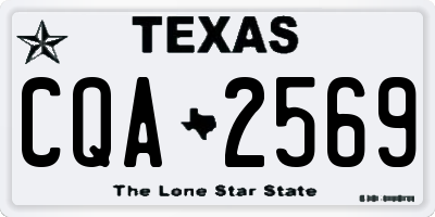 TX license plate CQA2569