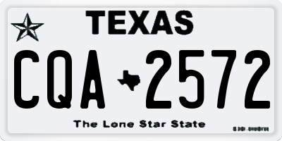 TX license plate CQA2572