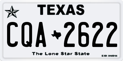 TX license plate CQA2622