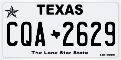 TX license plate CQA2629