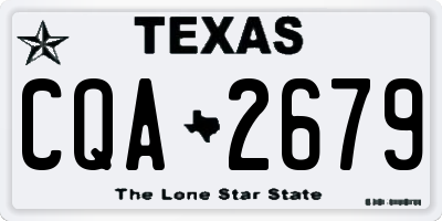 TX license plate CQA2679
