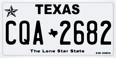 TX license plate CQA2682