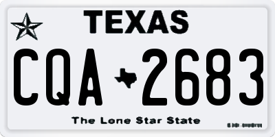 TX license plate CQA2683