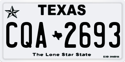 TX license plate CQA2693