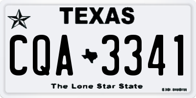 TX license plate CQA3341