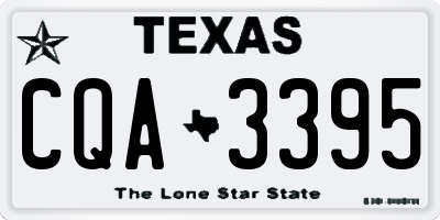 TX license plate CQA3395