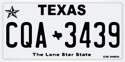 TX license plate CQA3439