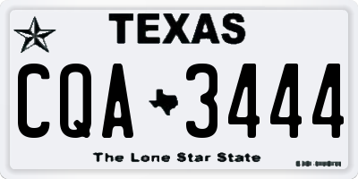 TX license plate CQA3444