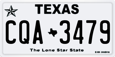 TX license plate CQA3479