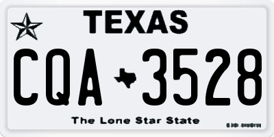 TX license plate CQA3528