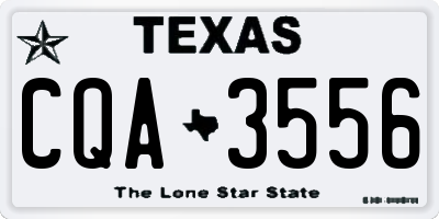 TX license plate CQA3556