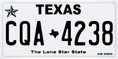 TX license plate CQA4238