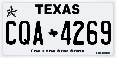 TX license plate CQA4269