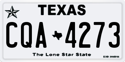 TX license plate CQA4273