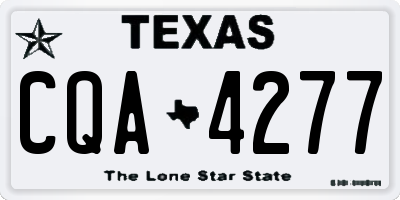 TX license plate CQA4277
