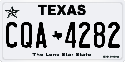 TX license plate CQA4282