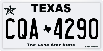 TX license plate CQA4290