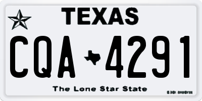 TX license plate CQA4291