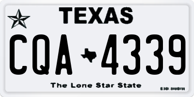 TX license plate CQA4339