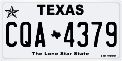 TX license plate CQA4379