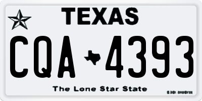 TX license plate CQA4393