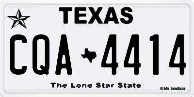 TX license plate CQA4414