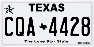 TX license plate CQA4428