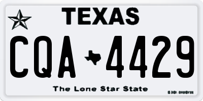 TX license plate CQA4429