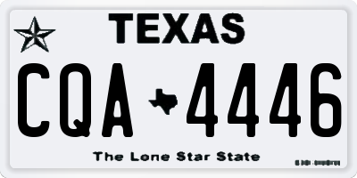 TX license plate CQA4446