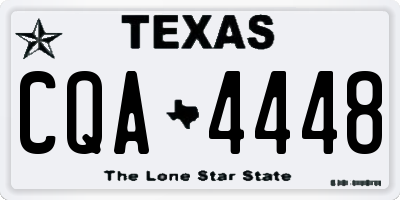 TX license plate CQA4448