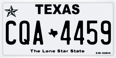 TX license plate CQA4459