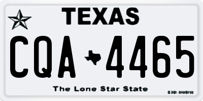TX license plate CQA4465