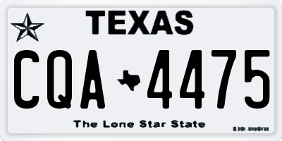 TX license plate CQA4475