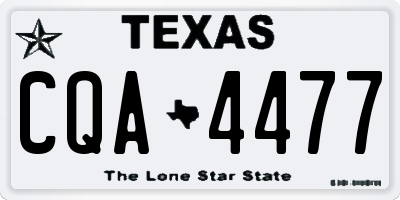 TX license plate CQA4477