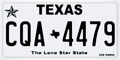 TX license plate CQA4479