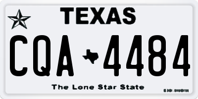 TX license plate CQA4484