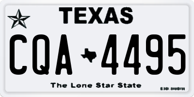 TX license plate CQA4495