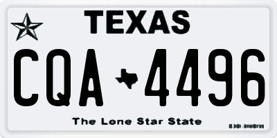 TX license plate CQA4496