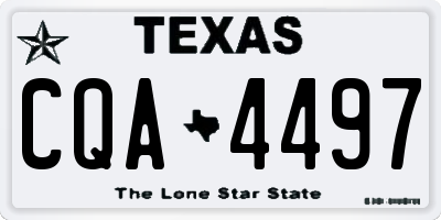 TX license plate CQA4497