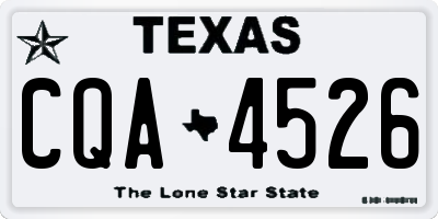 TX license plate CQA4526