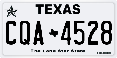 TX license plate CQA4528