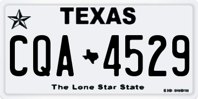 TX license plate CQA4529