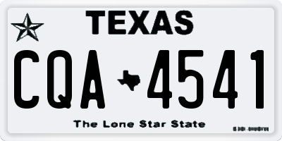 TX license plate CQA4541