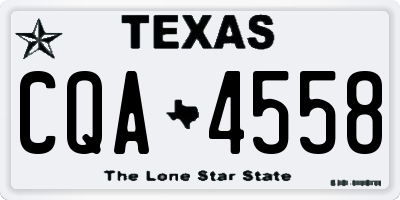 TX license plate CQA4558