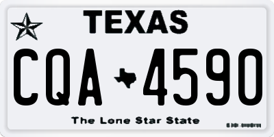 TX license plate CQA4590