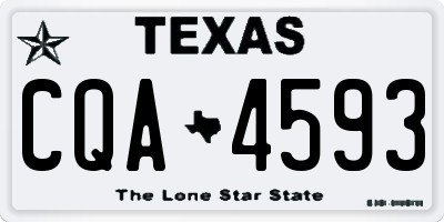 TX license plate CQA4593