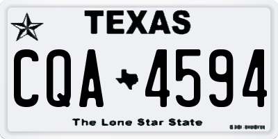 TX license plate CQA4594