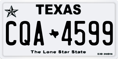 TX license plate CQA4599