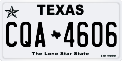 TX license plate CQA4606