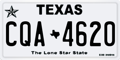 TX license plate CQA4620